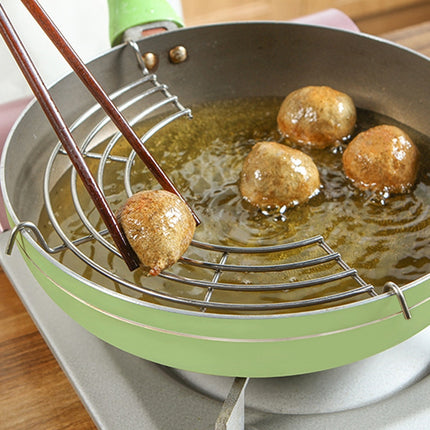 Semi-Circular Stainless Steel Drain Rack Kitchen Steamed Vegetables Rack, Size: Large 30cm, 24cm, 26cm, 30cm - DealBuddy