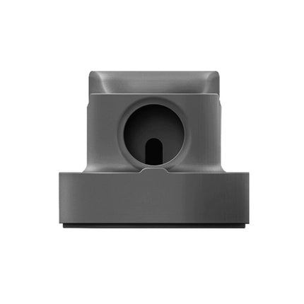 2 In 1 Smart Watch Charging Bracket Desktop Silicone Watch Charging Stand For Apple Watch, Black, White, Pink, Deep Blue, Grey - DealBuddy