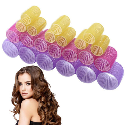 12 PCS/Set Self-Adhesive Curling Iron Hair Core Fluffy Hairdressing Tool，Random Colour Delivery, 63x44mm, 63x32mm, 63x40mm, 63x24mm, 63x36mm, 63x48mm, 63x28mm - DealBuddy