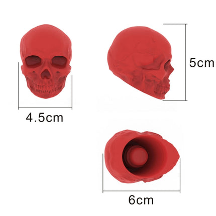 Skull Silicone Leak-Proof Fresh-Keeping Wine Stopper, Deep Red, Black, White, Luminous Green, Luminous Blue, Bronze, Ancient Silver, Wine Red - DealBuddy