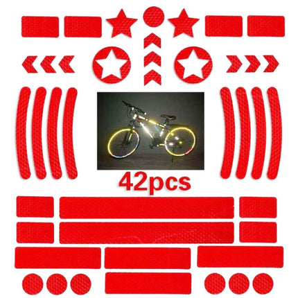 Bicycle Honeycomb Reflective Sticker Night Reflective Logo Grid Stripe Warning Strip - DealBuddy