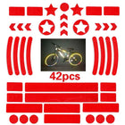 Bicycle Honeycomb Reflective Sticker Night Reflective Logo Grid Stripe Warning Strip - DealBuddy