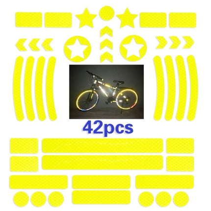 Bicycle Honeycomb Reflective Sticker Night Reflective Logo Grid Stripe Warning Strip - DealBuddy