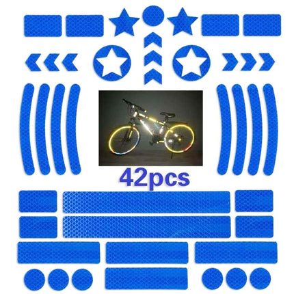 Bicycle Honeycomb Reflective Sticker Night Reflective Logo Grid Stripe Warning Strip - DealBuddy