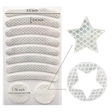 Bicycle Honeycomb Reflective Sticker Night Reflective Logo Grid Stripe Warning Strip - DealBuddy