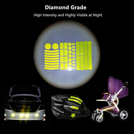 Bicycle Honeycomb Reflective Sticker Night Reflective Logo Grid Stripe Warning Strip - DealBuddy