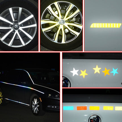 Bicycle Honeycomb Reflective Sticker Night Reflective Logo Grid Stripe Warning Strip - DealBuddy