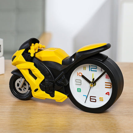 Motorcycle Alarm Clock Ornaments Creative Child Gift Clock