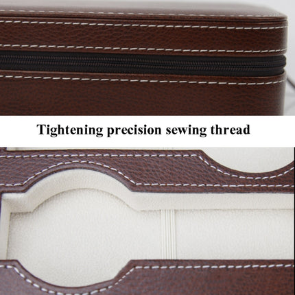 8-Digit Watch Storage Box Watch Display Box Portable Watch Travel Bag, 08 Watch Position Brown, 08 Watch Position Black - DealBuddy