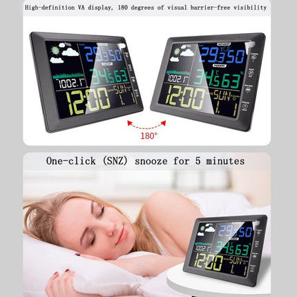 Multifunctional Wireless Colorful Screen Weather Clock Indoor And Outdoor Thermohygrometer - DealBuddy