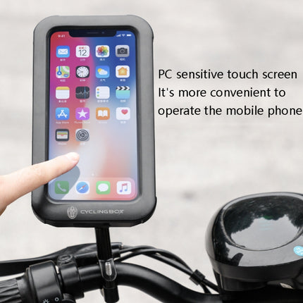 CYCLINGBOX BG-2937 Bicycle Mobile Phone Bracket Waterproof Bag Simulation Navigation Mobile Phone Frame - DealBuddy