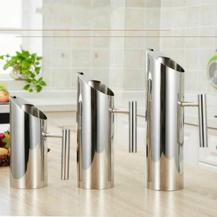 Bar Cocktail Pot Stainless Steel Straight Tie Pot Cold Kettle Juice Pot Coffee Pot, 2L, 1.5L, 1L - DealBuddy