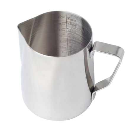 Inner Scale Pull Flower Cup Stainless Steel Milk Foam Cup Coffee Utensils, 350ml, 600ml - DealBuddy