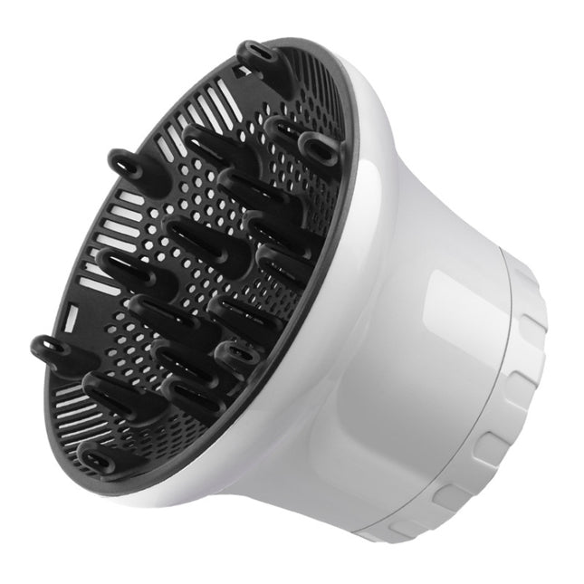 G8 Universal Hair Diffuser Adaptable For Blow Dryers with Rotatable Design Curly Hair Large Wind Hood, White, Black - DealBuddy