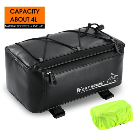 WEST BIKING Electric Bike Back Seat Driving Bag Mountain Bike Riding Waterproof Storage Bag - DealBuddy