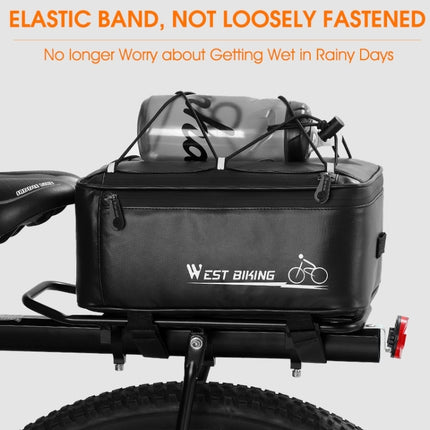 WEST BIKING Electric Bike Back Seat Driving Bag Mountain Bike Riding Waterproof Storage Bag - DealBuddy