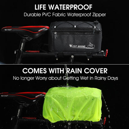 WEST BIKING Electric Bike Back Seat Driving Bag Mountain Bike Riding Waterproof Storage Bag - DealBuddy