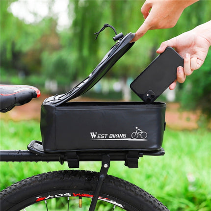 WEST BIKING Electric Bike Back Seat Driving Bag Mountain Bike Riding Waterproof Storage Bag - DealBuddy