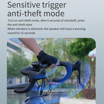 CYCLINGBOX BG-1903 Bike Alarm Anti-Theft Electric Horn 125dB USB Charging Bell - DealBuddy