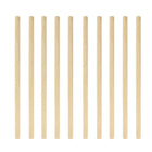10 PCS Juice Coffee Pearl Milk Tea Natural Degradable Bamboo Straw, Style: