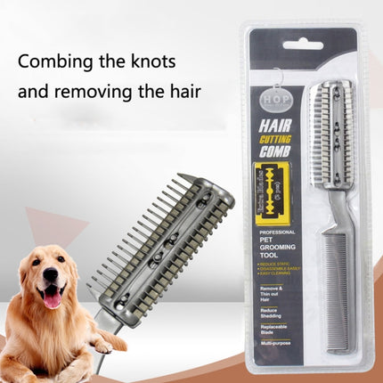 2 PCS Pet Cleaning Dead Hair Hair Removal Knife Soft Hair Removal Comb, Hair Removal Knife - DealBuddy