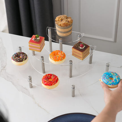 3-Layer Acrylic Cake Display Stand Cosmetic Display Stand - DealBuddy