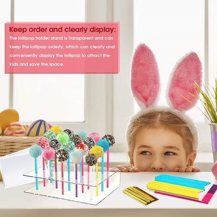 2pcs / Set 20-Hole Lollipop Stand Snack Stick Display Stand