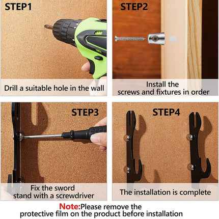 Acrylic Samurai Sword And Scabbard Holder