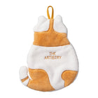 Home Kitchen Bathroom Cute Cat Hand Towel, Yellow, Grey - DealBuddy