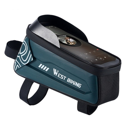 WEST BIKING Bicycle Upper Tube 2.2L Hard Shell Bag For 7.4 Inch Mobile Phone - DealBuddy