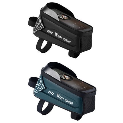WEST BIKING Bicycle Upper Tube 2.2L Hard Shell Bag For 7.4 Inch Mobile Phone - DealBuddy