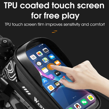 WEST BIKING Bicycle Upper Tube 2.2L Hard Shell Bag For 7.4 Inch Mobile Phone - DealBuddy