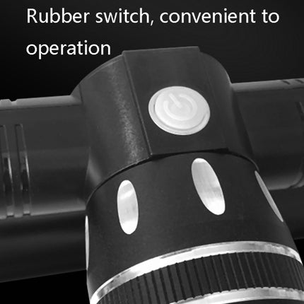 7602 LED USB Charging Telescopic Zoom Bicycle Front Light, Specification: - DealBuddy