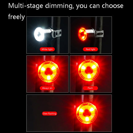 2 PCS AS-08 200LM Aluminum Alloy LED Bicycle Taillight - DealBuddy