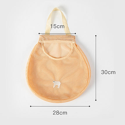 yq007 Kitchen Multi-Function Wall Hanging Fruits And Vegetables Storage Bags Portable Hollow Mesh Bag