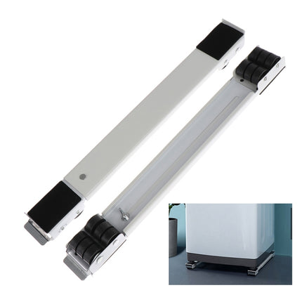 2 PCS Washing Machine Stand Movable Adjustable Refrigerator Base, Washing Machine Stand (Silver), Washing Machine Stand (White) - DealBuddy