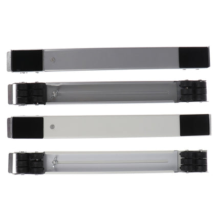 2 PCS Washing Machine Stand Movable Adjustable Refrigerator Base, Washing Machine Stand (Silver), Washing Machine Stand (White) - DealBuddy