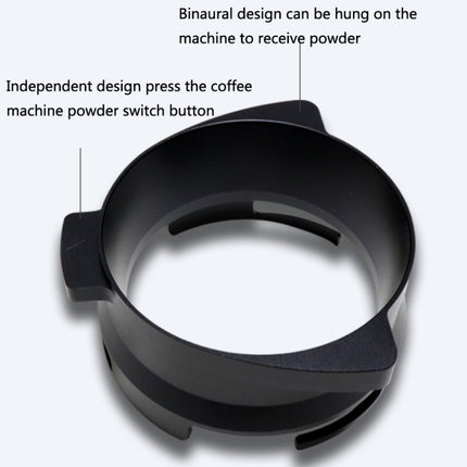 GOP8954 Alloy Coffee Powder Receiving Ring For Bofu 8 Series, Black, Silver - DealBuddy