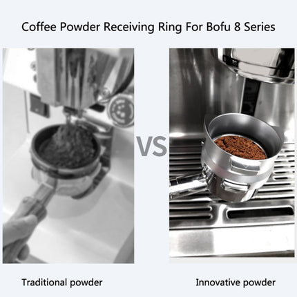 GOP8954 Alloy Coffee Powder Receiving Ring For Bofu 8 Series, Black, Silver - DealBuddy