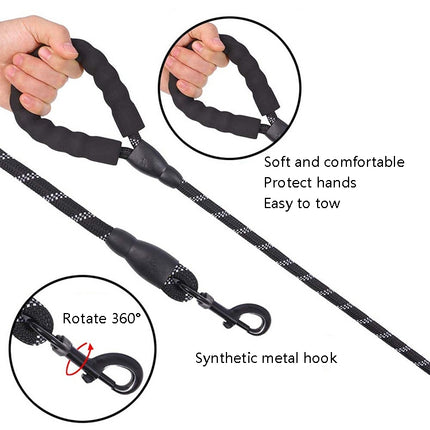 Pet Supplies Reflective Dog Pull Rope, Size:, Length 150cm Thick 1.2cm, Long 150cm Thick 0.8cm, Long 200cm Thick 1.2cm - DealBuddy