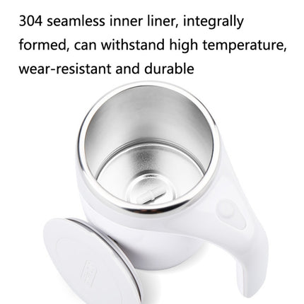 A223 Stainless Steel Automatic Magnetized Coffee Mixing Cup, White, Brown - DealBuddy
