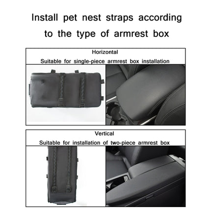Car Central Control Seat Pet Portable Bed Pad, Square + Gray, Square Gray+Summer Mat - DealBuddy