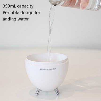 Y18 Mini USB Bedroom Spray Bright Night Lamp Humidifier, White, Pink, Black, Deep Wood Grain, Light Wooden Grain - DealBuddy