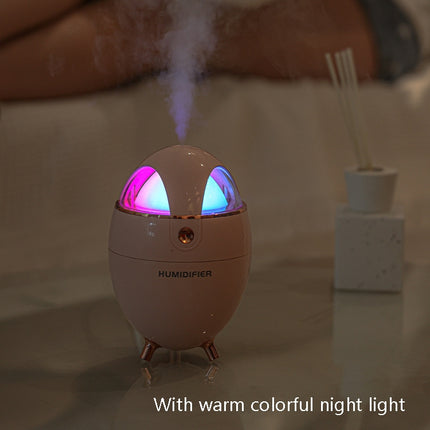 Y18 Mini USB Bedroom Spray Bright Night Lamp Humidifier, White, Pink, Black, Deep Wood Grain, Light Wooden Grain - DealBuddy