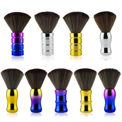 Electroplating Broken Hair Brush Haircut Neck Cleaning Brush