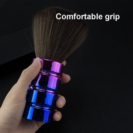 Electroplating Broken Hair Brush Haircut Neck Cleaning Brush