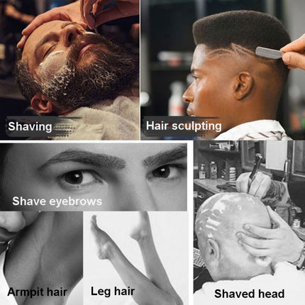 Manual Men Stainless Steel Ring Razor Without Blade, Gold, Black - DealBuddy