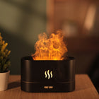Flame Aroma Diffuser Night Light Humidifier, Monochrome(White), Monochrome(Black) - DealBuddy