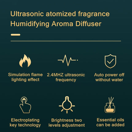 Flame Aroma Diffuser Night Light Humidifier - DealBuddy