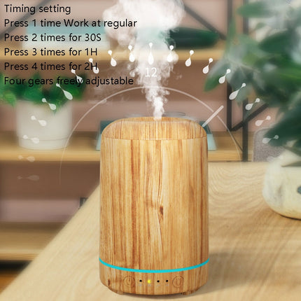 STB-105 Wood Grain Aromatherapy USB Air Purifier, Light Wooden Grain, Dark Wooden Grain - DealBuddy